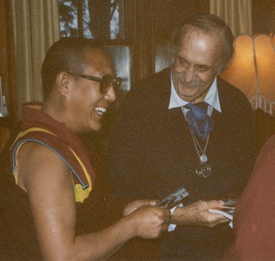 Bulent with Panchen Otrul Rinpoche at Chisholme